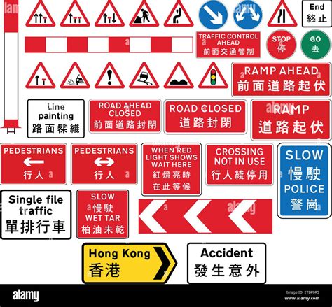 三角路牌|香港交通標誌地圖 – Hong Kong Road Sign Map